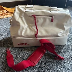 BEIS X Lonely Ghost Limited Edition Weekender Bag in Ghost White